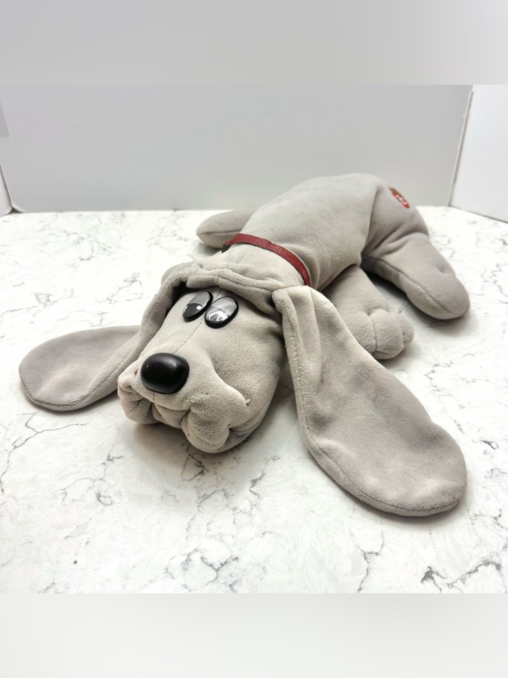 Vintage Tonka Pound Puppies Gray Puppy Dog Plush 15” Stuffed Animal